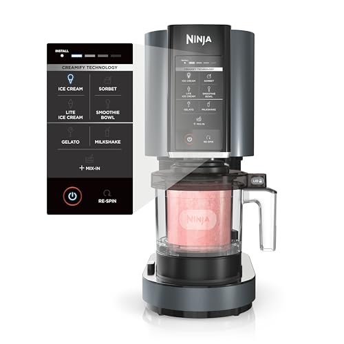 SharkNinja NC299AMZ CREAMi Ice Cream Maker, for Gelato, Mix-ins, Milkshakes, Sorbet, Smoothie Bowls & More