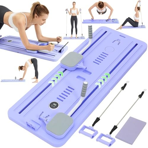 Portable Pilates Reformer Set for Home, Multi-Functional Pilates Board, 5-in-1 Functionality
