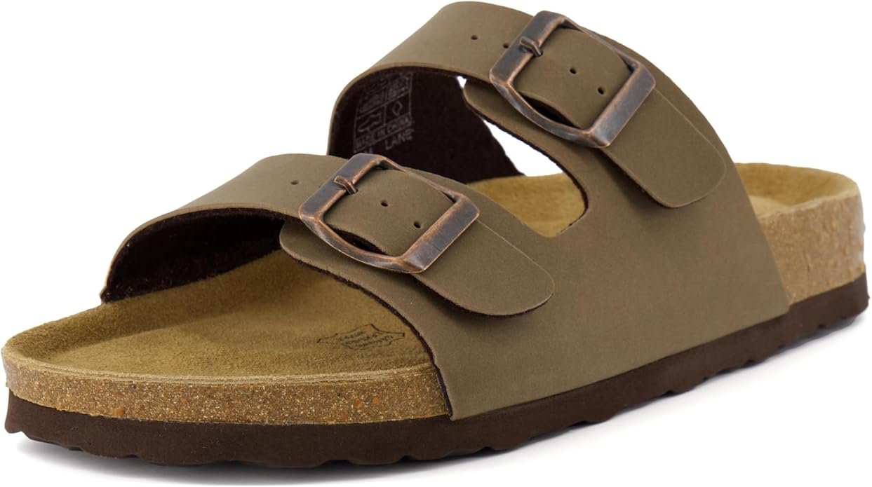 CUSHIONAIRE Lane Cork Footbed Sandals for Women