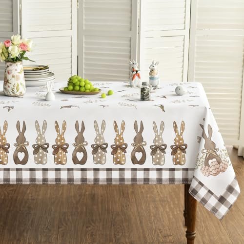 Horaldaily Easter Tablecloth 60×84 Inch Rectangular