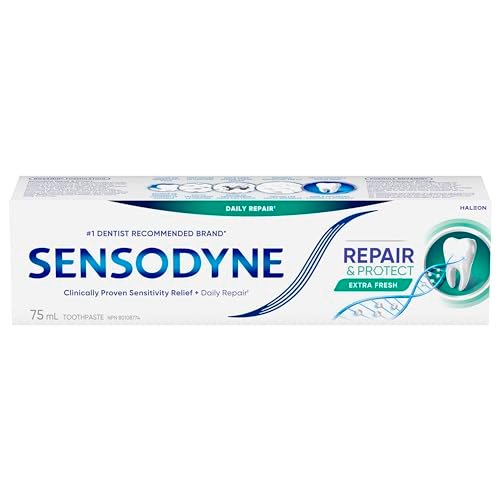 Sensodyne Repair and Protect Extra Fresh Toothpaste, Strengthens and Protects Sensitive Teeth, 75 mL